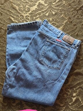 Wrangler Relaxed Fit Men's Light Blue Denim Jeans 46 X 28